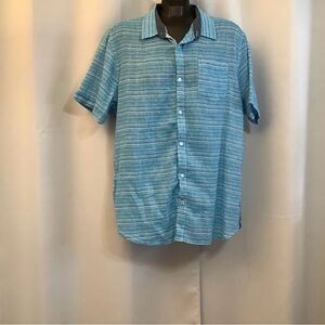 Private Member Shirt Men’s Size Large Button Down Stripes